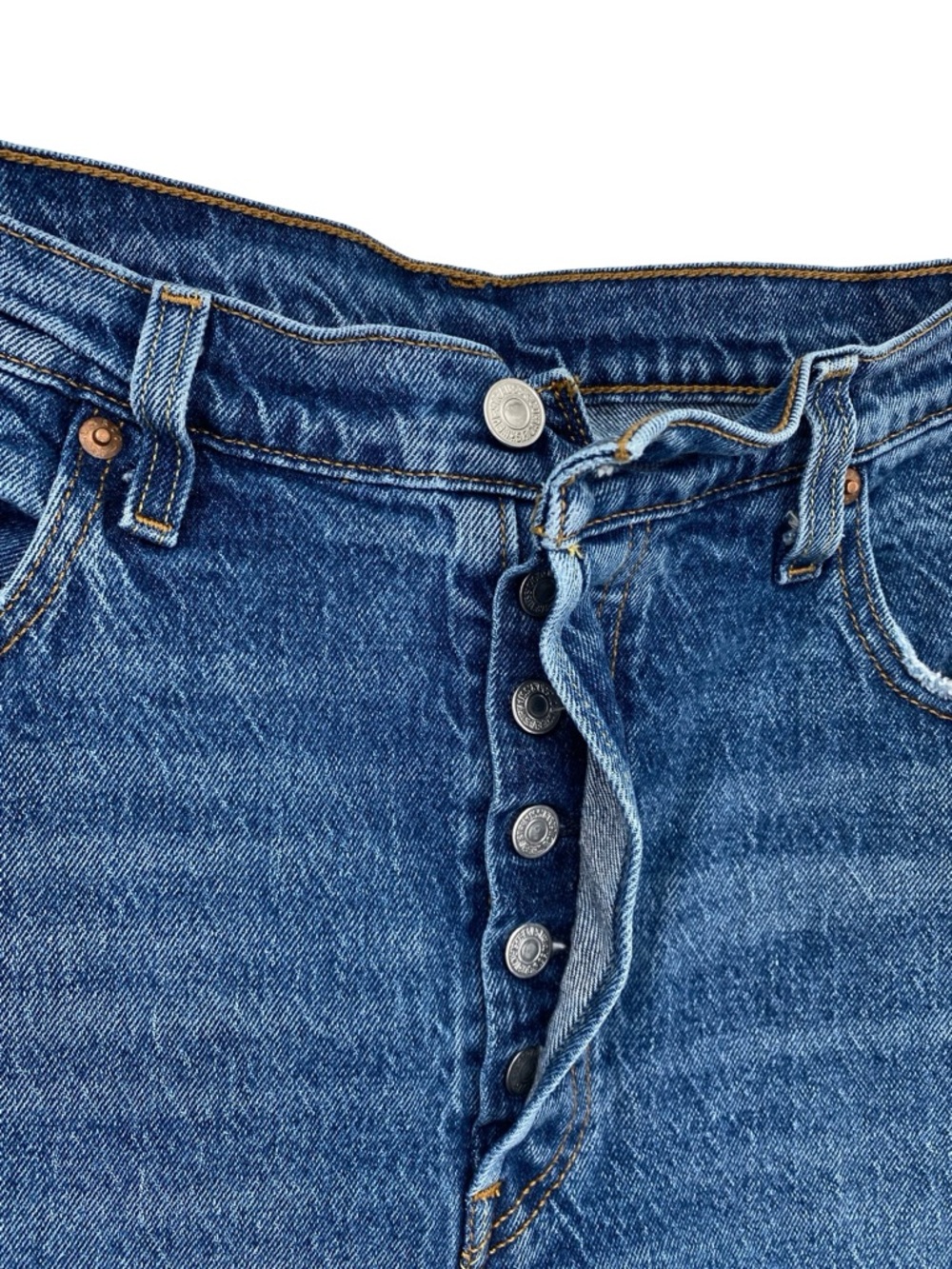 Levi’s 501 Original Jeans Straight Leg Button Fly Men’s Size 33 x 30 - Picture 8 of 11